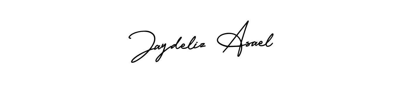 How to make Jaydeliz Asael name signature. Use AmerikaSignatureDemo-Regular style for creating short signs online. This is the latest handwritten sign. Jaydeliz Asael signature style 3 images and pictures png