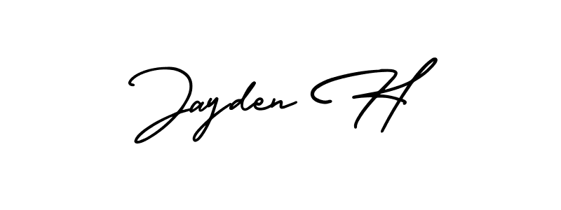 Make a short Jayden H signature style. Manage your documents anywhere anytime using AmerikaSignatureDemo-Regular. Create and add eSignatures, submit forms, share and send files easily. Jayden H signature style 3 images and pictures png