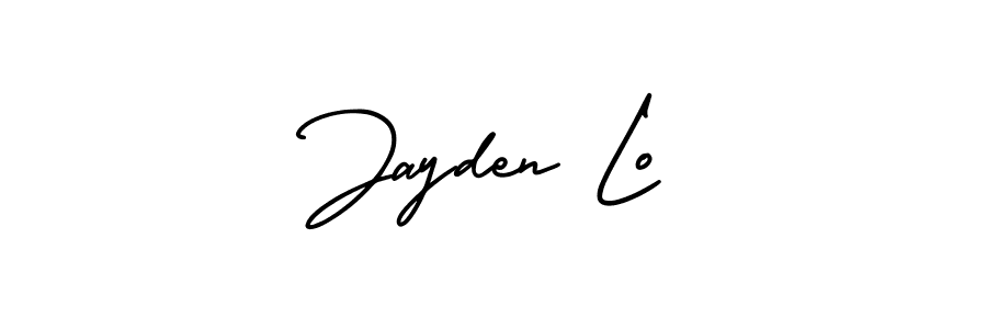 Also You can easily find your signature by using the search form. We will create Jayden Lo name handwritten signature images for you free of cost using AmerikaSignatureDemo-Regular sign style. Jayden Lo signature style 3 images and pictures png