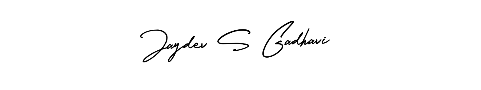 How to Draw Jaydev S Gadhavi signature style? AmerikaSignatureDemo-Regular is a latest design signature styles for name Jaydev S Gadhavi. Jaydev S Gadhavi signature style 3 images and pictures png