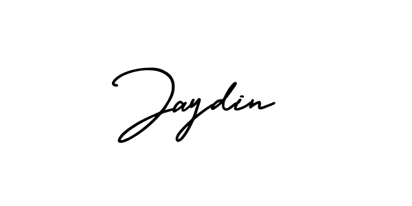 Design your own signature with our free online signature maker. With this signature software, you can create a handwritten (AmerikaSignatureDemo-Regular) signature for name Jaydin. Jaydin signature style 3 images and pictures png