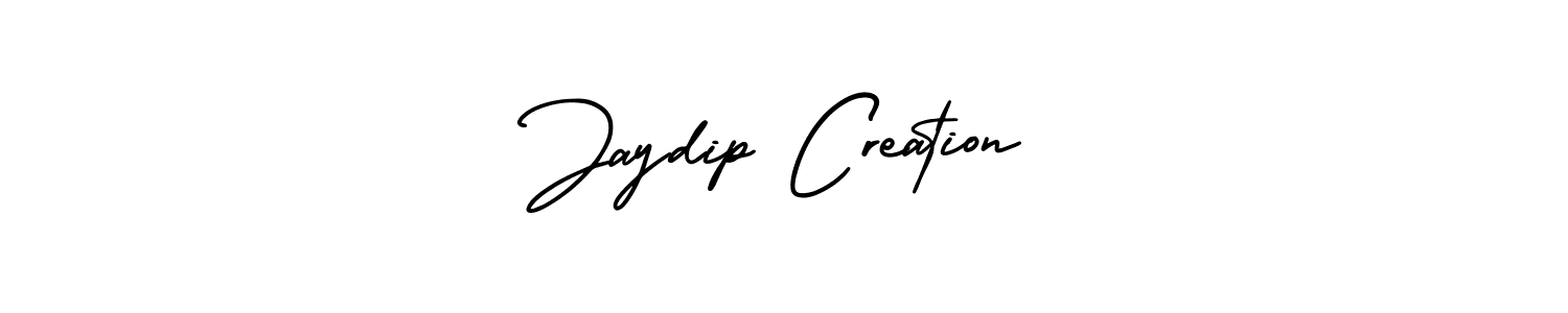 Similarly AmerikaSignatureDemo-Regular is the best handwritten signature design. Signature creator online .You can use it as an online autograph creator for name Jaydip Creation. Jaydip Creation signature style 3 images and pictures png
