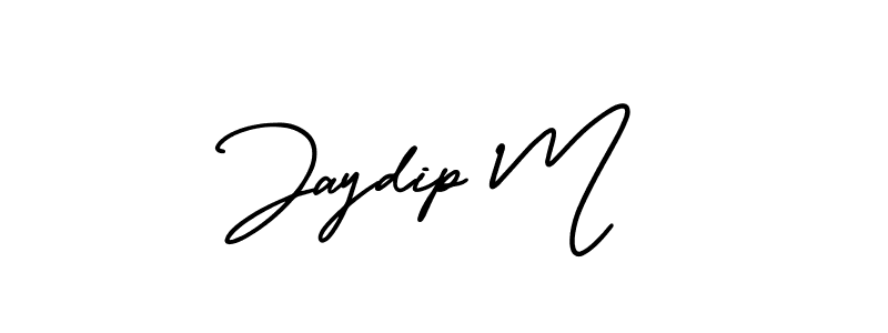 Make a short Jaydip M signature style. Manage your documents anywhere anytime using AmerikaSignatureDemo-Regular. Create and add eSignatures, submit forms, share and send files easily. Jaydip M signature style 3 images and pictures png