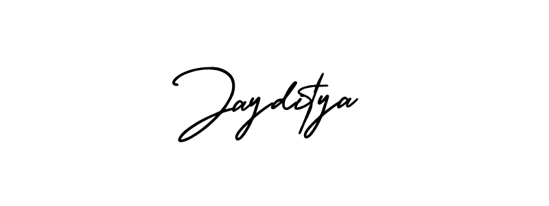 Use a signature maker to create a handwritten signature online. With this signature software, you can design (AmerikaSignatureDemo-Regular) your own signature for name Jayditya. Jayditya signature style 3 images and pictures png