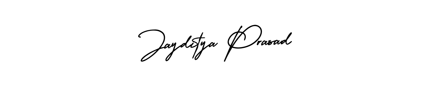 This is the best signature style for the Jayditya Prasad name. Also you like these signature font (AmerikaSignatureDemo-Regular). Mix name signature. Jayditya Prasad signature style 3 images and pictures png