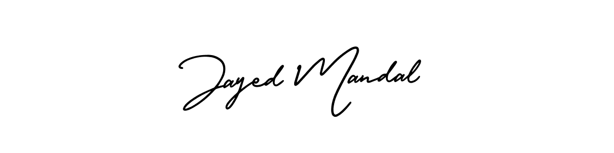 This is the best signature style for the Jayed Mandal name. Also you like these signature font (AmerikaSignatureDemo-Regular). Mix name signature. Jayed Mandal signature style 3 images and pictures png
