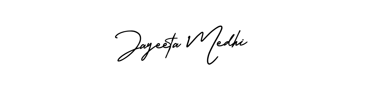 It looks lik you need a new signature style for name Jayeeta Medhi. Design unique handwritten (AmerikaSignatureDemo-Regular) signature with our free signature maker in just a few clicks. Jayeeta Medhi signature style 3 images and pictures png