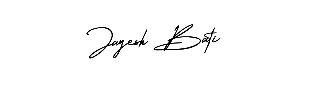 Jayesh Bati stylish signature style. Best Handwritten Sign (AmerikaSignatureDemo-Regular) for my name. Handwritten Signature Collection Ideas for my name Jayesh Bati. Jayesh Bati signature style 3 images and pictures png