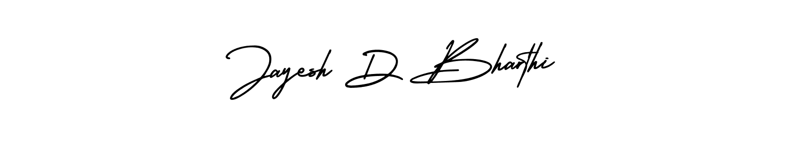 The best way (AmerikaSignatureDemo-Regular) to make a short signature is to pick only two or three words in your name. The name Jayesh D Bharthi include a total of six letters. For converting this name. Jayesh D Bharthi signature style 3 images and pictures png