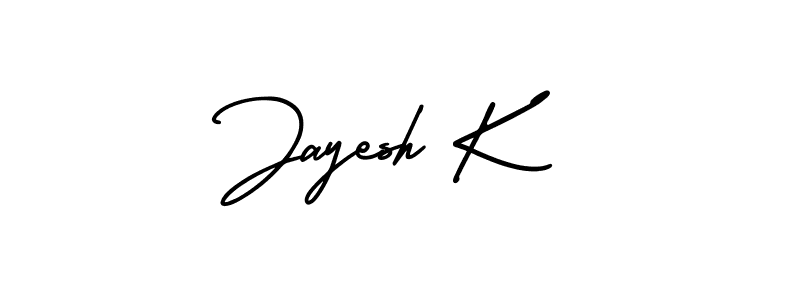 How to make Jayesh K signature? AmerikaSignatureDemo-Regular is a professional autograph style. Create handwritten signature for Jayesh K name. Jayesh K signature style 3 images and pictures png