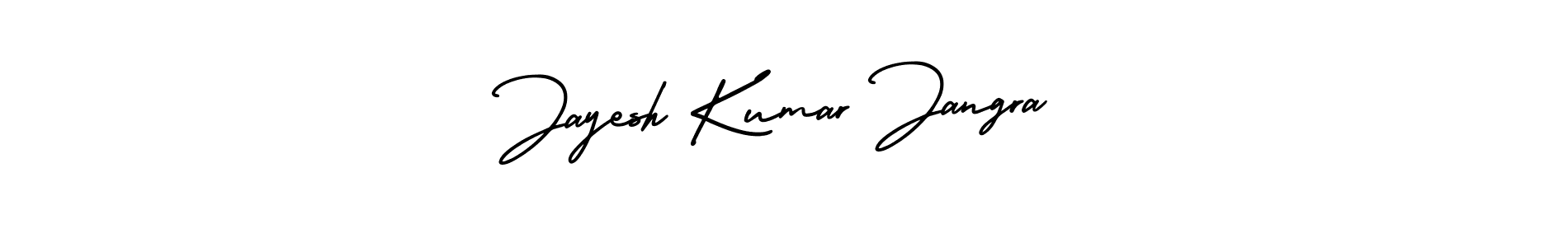 How to make Jayesh Kumar Jangra name signature. Use AmerikaSignatureDemo-Regular style for creating short signs online. This is the latest handwritten sign. Jayesh Kumar Jangra signature style 3 images and pictures png