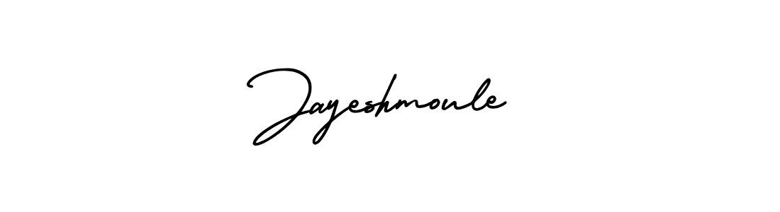 How to make Jayeshmoule name signature. Use AmerikaSignatureDemo-Regular style for creating short signs online. This is the latest handwritten sign. Jayeshmoule signature style 3 images and pictures png