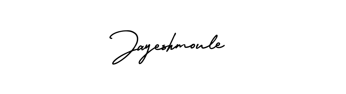 How to Draw Jayeshmoule signature style? AmerikaSignatureDemo-Regular is a latest design signature styles for name Jayeshmoule. Jayeshmoule signature style 3 images and pictures png