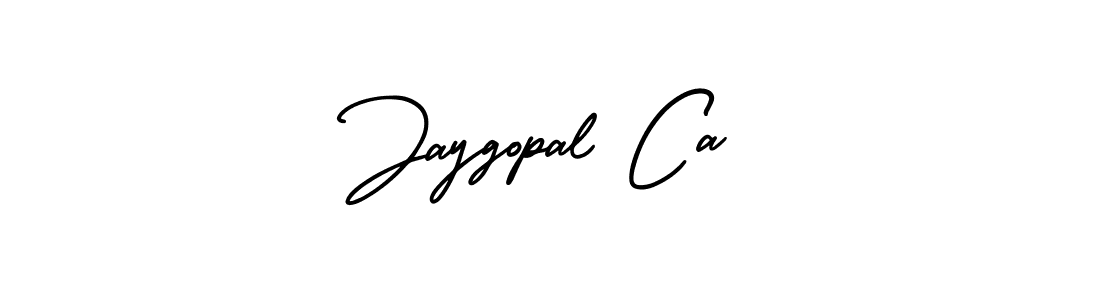 It looks lik you need a new signature style for name Jaygopal Ca. Design unique handwritten (AmerikaSignatureDemo-Regular) signature with our free signature maker in just a few clicks. Jaygopal Ca signature style 3 images and pictures png