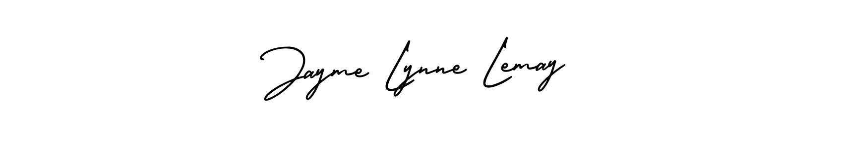 Use a signature maker to create a handwritten signature online. With this signature software, you can design (AmerikaSignatureDemo-Regular) your own signature for name Jayme Lynne Lemay. Jayme Lynne Lemay signature style 3 images and pictures png