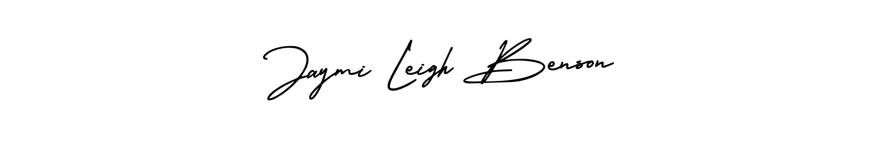 Use a signature maker to create a handwritten signature online. With this signature software, you can design (AmerikaSignatureDemo-Regular) your own signature for name Jaymi Leigh Benson. Jaymi Leigh Benson signature style 3 images and pictures png