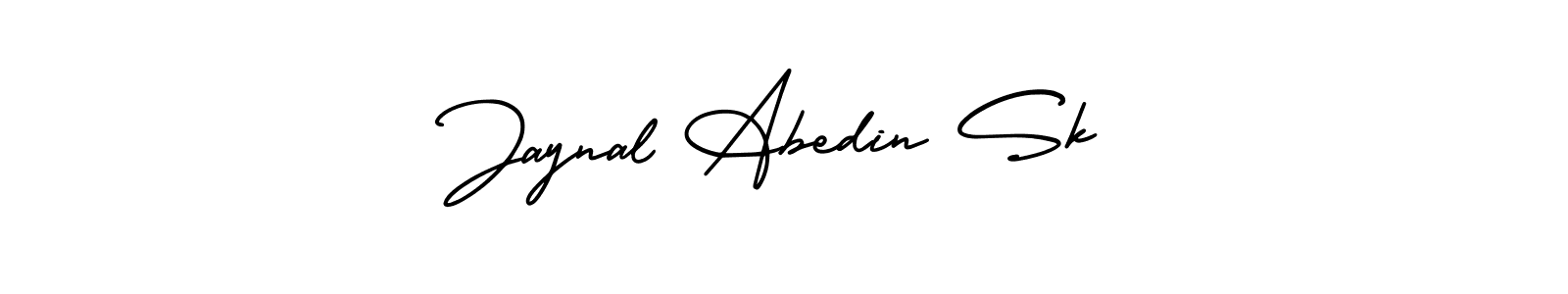 This is the best signature style for the Jaynal Abedin Sk name. Also you like these signature font (AmerikaSignatureDemo-Regular). Mix name signature. Jaynal Abedin Sk signature style 3 images and pictures png