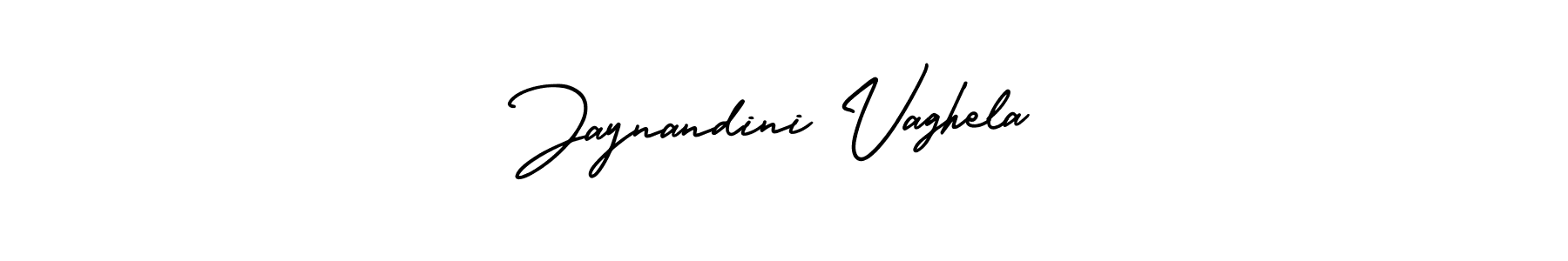 Make a short Jaynandini Vaghela signature style. Manage your documents anywhere anytime using AmerikaSignatureDemo-Regular. Create and add eSignatures, submit forms, share and send files easily. Jaynandini Vaghela signature style 3 images and pictures png