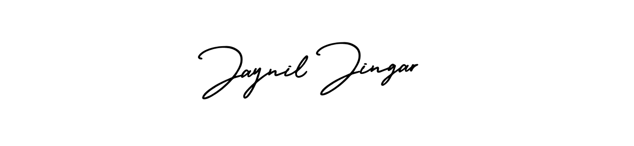 if you are searching for the best signature style for your name Jaynil Jingar. so please give up your signature search. here we have designed multiple signature styles  using AmerikaSignatureDemo-Regular. Jaynil Jingar signature style 3 images and pictures png