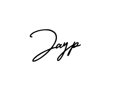 How to make Jayp name signature. Use AmerikaSignatureDemo-Regular style for creating short signs online. This is the latest handwritten sign. Jayp signature style 3 images and pictures png
