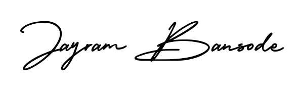 Designed for modern professionals: Jayram Bansode name signature crafted with AmerikaSignatureDemo-Regular script. Ready for digital PDF workflows. Jayram Bansode signature style 3 images and pictures png