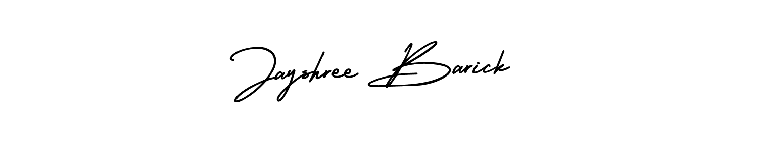 Jayshree Barick stylish signature style. Best Handwritten Sign (AmerikaSignatureDemo-Regular) for my name. Handwritten Signature Collection Ideas for my name Jayshree Barick. Jayshree Barick signature style 3 images and pictures png