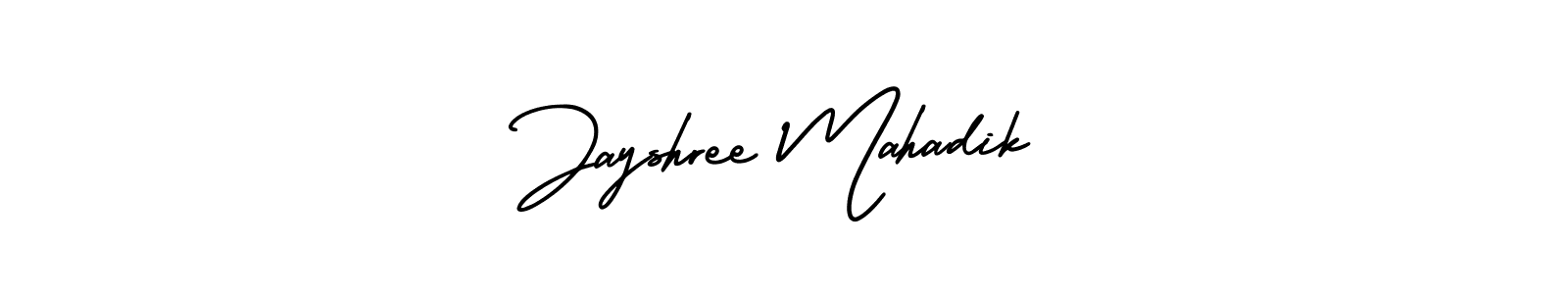 Jayshree Mahadik stylish signature style. Best Handwritten Sign (AmerikaSignatureDemo-Regular) for my name. Handwritten Signature Collection Ideas for my name Jayshree Mahadik. Jayshree Mahadik signature style 3 images and pictures png