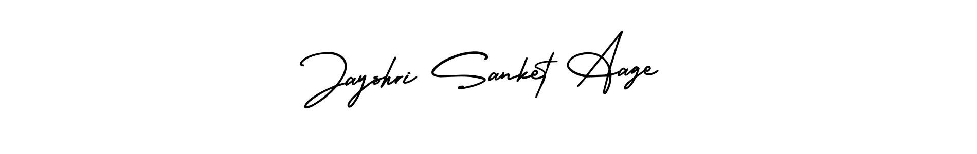 Make a beautiful signature design for name Jayshri Sanket Aage. With this signature (AmerikaSignatureDemo-Regular) style, you can create a handwritten signature for free. Jayshri Sanket Aage signature style 3 images and pictures png