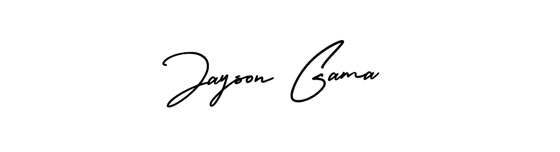 How to make Jayson Gama name signature. Use AmerikaSignatureDemo-Regular style for creating short signs online. This is the latest handwritten sign. Jayson Gama signature style 3 images and pictures png