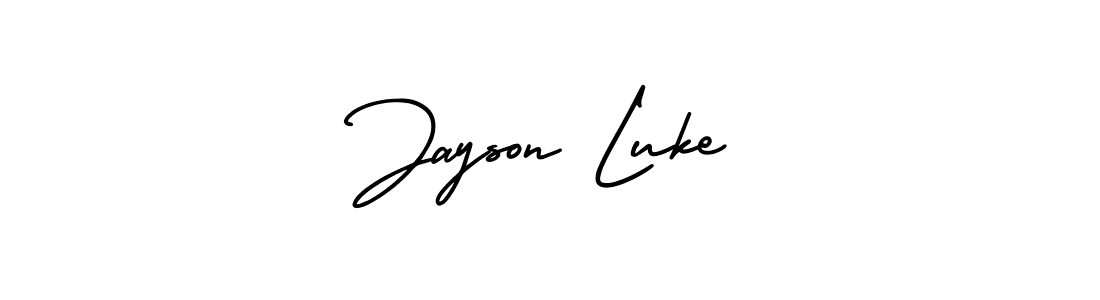 How to Draw Jayson Luke signature style? AmerikaSignatureDemo-Regular is a latest design signature styles for name Jayson Luke. Jayson Luke signature style 3 images and pictures png
