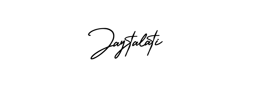 How to make Jaytalati name signature. Use AmerikaSignatureDemo-Regular style for creating short signs online. This is the latest handwritten sign. Jaytalati signature style 3 images and pictures png