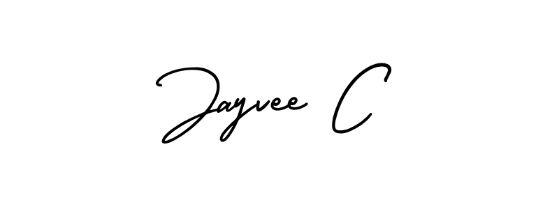 Design your own signature with our free online signature maker. With this signature software, you can create a handwritten (AmerikaSignatureDemo-Regular) signature for name Jayvee C. Jayvee C signature style 3 images and pictures png