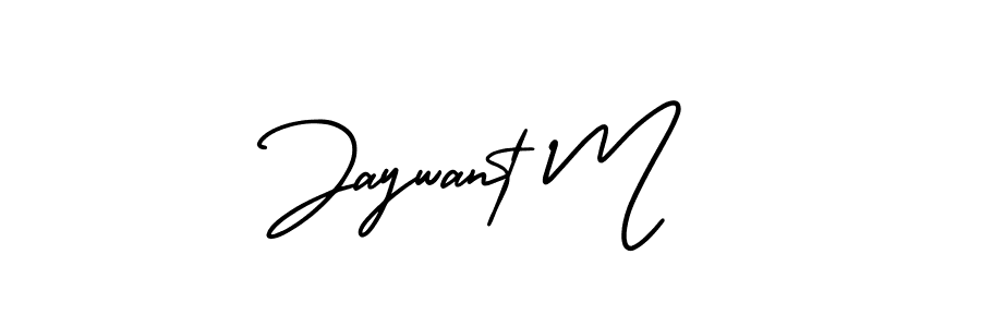 Best and Professional Signature Style for Jaywant M. AmerikaSignatureDemo-Regular Best Signature Style Collection. Jaywant M signature style 3 images and pictures png