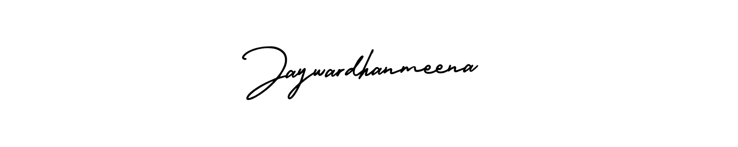 Make a beautiful signature design for name Jaywardhanmeena. With this signature (AmerikaSignatureDemo-Regular) style, you can create a handwritten signature for free. Jaywardhanmeena signature style 3 images and pictures png