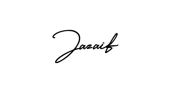 It looks lik you need a new signature style for name Jazaif. Design unique handwritten (AmerikaSignatureDemo-Regular) signature with our free signature maker in just a few clicks. Jazaif signature style 3 images and pictures png