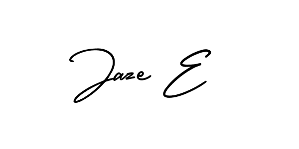 It looks lik you need a new signature style for name Jaze E. Design unique handwritten (AmerikaSignatureDemo-Regular) signature with our free signature maker in just a few clicks. Jaze E signature style 3 images and pictures png