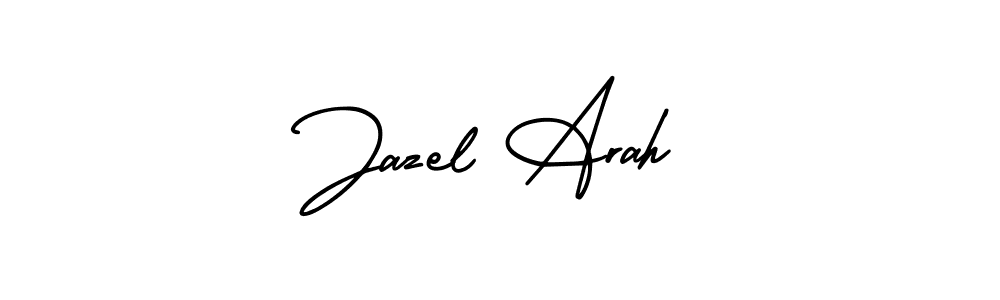 Design your own signature with our free online signature maker. With this signature software, you can create a handwritten (AmerikaSignatureDemo-Regular) signature for name Jazel Arah. Jazel Arah signature style 3 images and pictures png