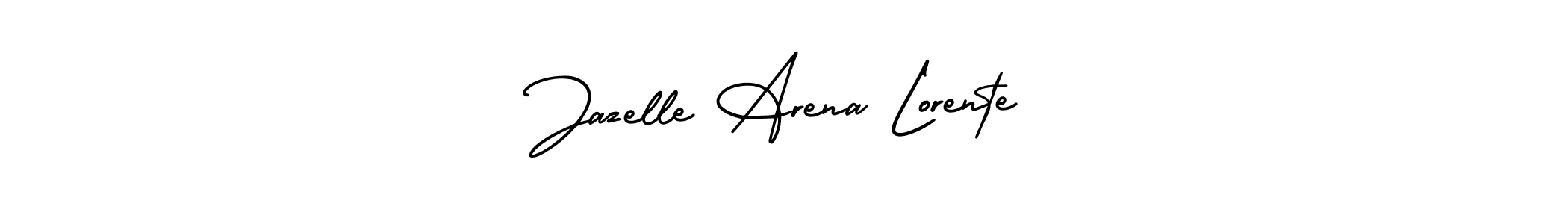 It looks lik you need a new signature style for name Jazelle Arena Lorente. Design unique handwritten (AmerikaSignatureDemo-Regular) signature with our free signature maker in just a few clicks. Jazelle Arena Lorente signature style 3 images and pictures png