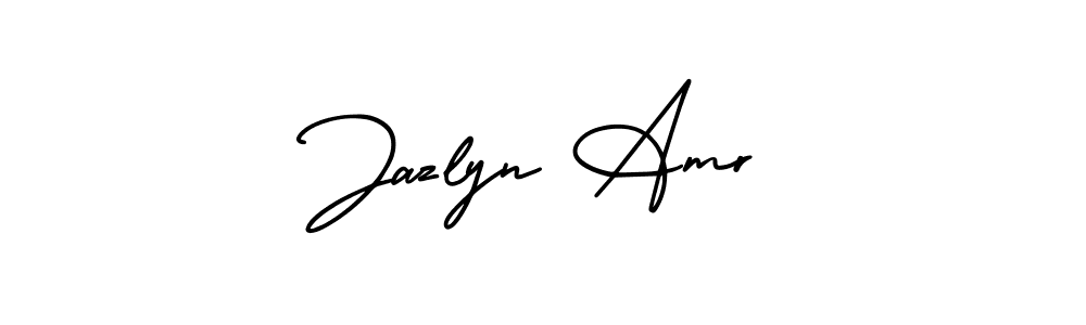 Make a beautiful signature design for name Jazlyn Amr. With this signature (AmerikaSignatureDemo-Regular) style, you can create a handwritten signature for free. Jazlyn Amr signature style 3 images and pictures png