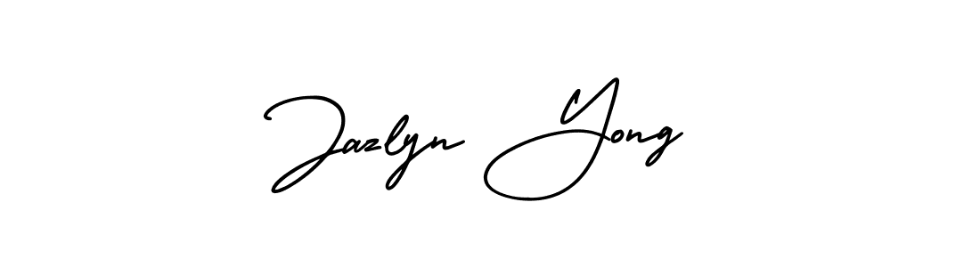 Also You can easily find your signature by using the search form. We will create Jazlyn Yong name handwritten signature images for you free of cost using AmerikaSignatureDemo-Regular sign style. Jazlyn Yong signature style 3 images and pictures png