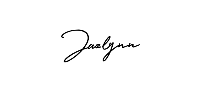Make a beautiful signature design for name Jazlynn. With this signature (AmerikaSignatureDemo-Regular) style, you can create a handwritten signature for free. Jazlynn signature style 3 images and pictures png