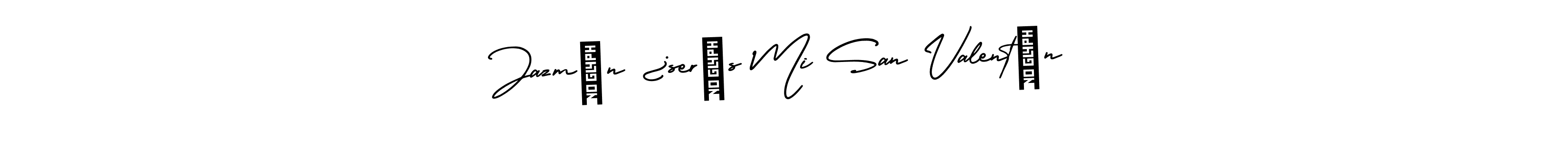 Also You can easily find your signature by using the search form. We will create Jazmín ¿serás Mi San Valentín name handwritten signature images for you free of cost using AmerikaSignatureDemo-Regular sign style. Jazmín ¿serás Mi San Valentín signature style 3 images and pictures png