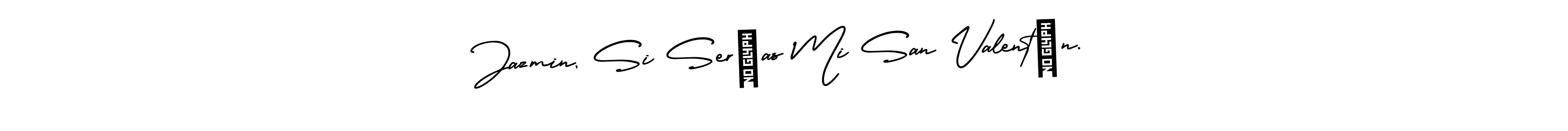 Once you've used our free online signature maker to create your best signature AmerikaSignatureDemo-Regular style, it's time to enjoy all of the benefits that Jazmin, Si Serías Mi San Valentín. name signing documents. Jazmin, Si Serías Mi San Valentín. signature style 3 images and pictures png
