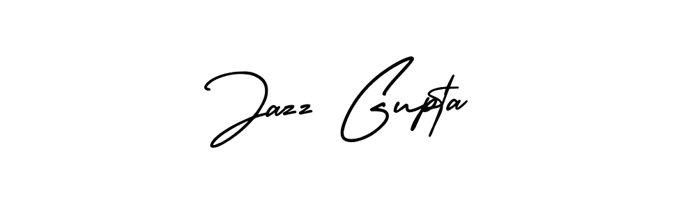Also You can easily find your signature by using the search form. We will create Jazz Gupta name handwritten signature images for you free of cost using AmerikaSignatureDemo-Regular sign style. Jazz Gupta signature style 3 images and pictures png
