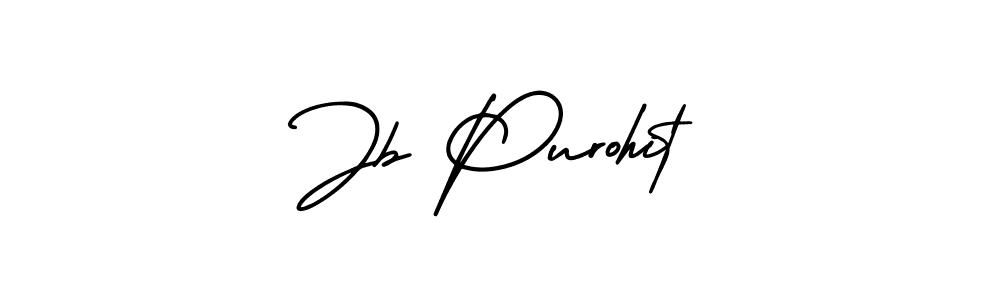 The best way (AmerikaSignatureDemo-Regular) to make a short signature is to pick only two or three words in your name. The name Jb Purohit include a total of six letters. For converting this name. Jb Purohit signature style 3 images and pictures png