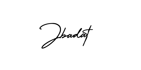 It looks lik you need a new signature style for name Jbadat. Design unique handwritten (AmerikaSignatureDemo-Regular) signature with our free signature maker in just a few clicks. Jbadat signature style 3 images and pictures png