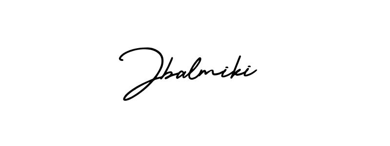 if you are searching for the best signature style for your name Jbalmiki. so please give up your signature search. here we have designed multiple signature styles  using AmerikaSignatureDemo-Regular. Jbalmiki signature style 3 images and pictures png
