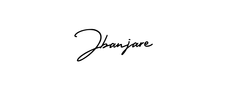 The best way (AmerikaSignatureDemo-Regular) to make a short signature is to pick only two or three words in your name. The name Jbanjare include a total of six letters. For converting this name. Jbanjare signature style 3 images and pictures png