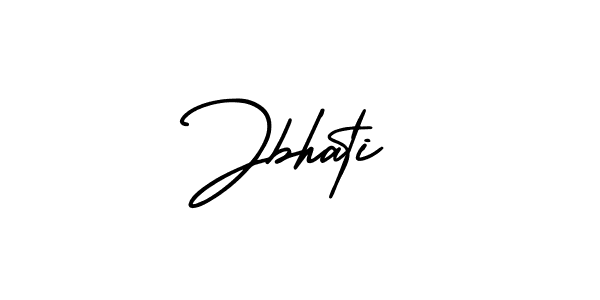 Use a signature maker to create a handwritten signature online. With this signature software, you can design (AmerikaSignatureDemo-Regular) your own signature for name Jbhati. Jbhati signature style 3 images and pictures png