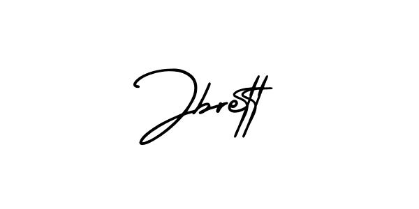 Design your own signature with our free online signature maker. With this signature software, you can create a handwritten (AmerikaSignatureDemo-Regular) signature for name Jbrett. Jbrett signature style 3 images and pictures png